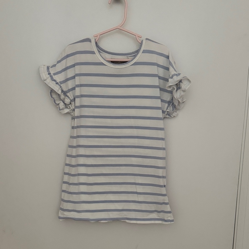 Striped Blue and White Kids Blouse